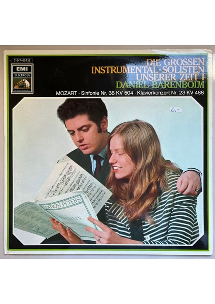 Die Grossen Instrumental Solisten Unserer Zeit I Sinfonie Nr. 38 Kv 504 Klavierkonzert Nr. 23 Kv 48 Lp Plak (Orijinal Dönem Alman Baskı Plak)