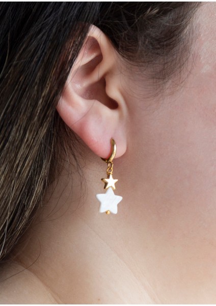 Yıldız Sedef Taşı Küpe fırsatları