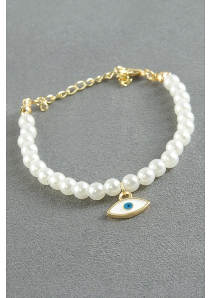 Oval Nazar Inci Bileklik