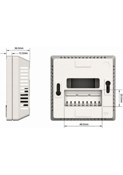 SM-2008FFS-L-NL Dijital Sıva Üstü Fancoil Termostat modelleri