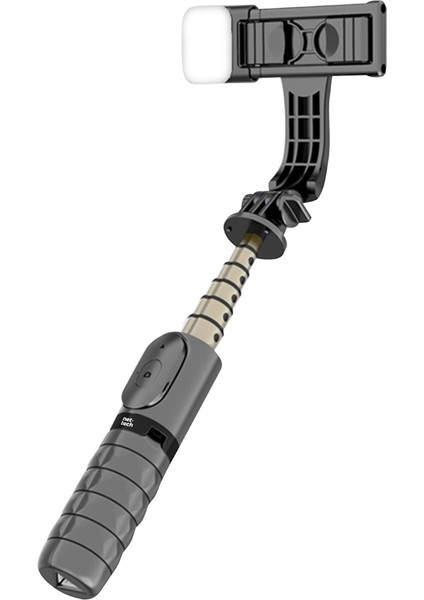 Premium Tek Işıklı Selfie Tripod(Pro Vlogger Set)Tripod + Selfie Çubuk + Uzun Ayak,dimmelı Led(Siyah