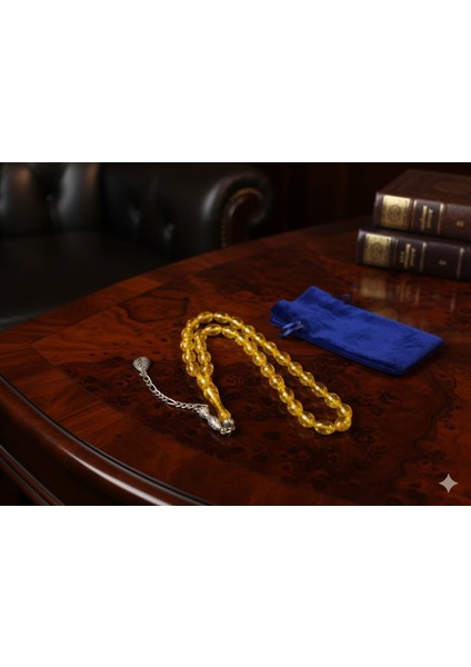 Uçak Camı Tesbih – Sarı Renk, Beyzî Kesim