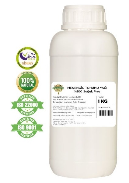 Menengiç Tohumu yağı / Bıttım Yağı 1 kg