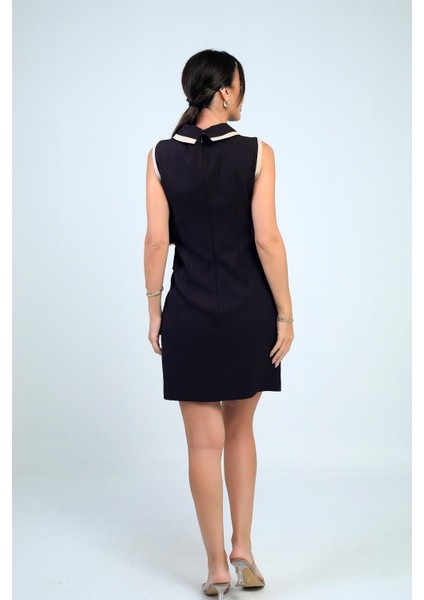 Kadın Metal Düğme Detaylı Garni Biyeli Kısa Elbise fırsatları