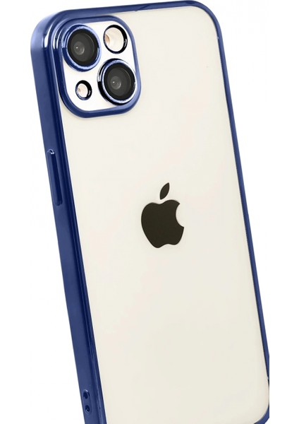 Apple iPhone 15 Lensli Silikon - Lacivert modelleri