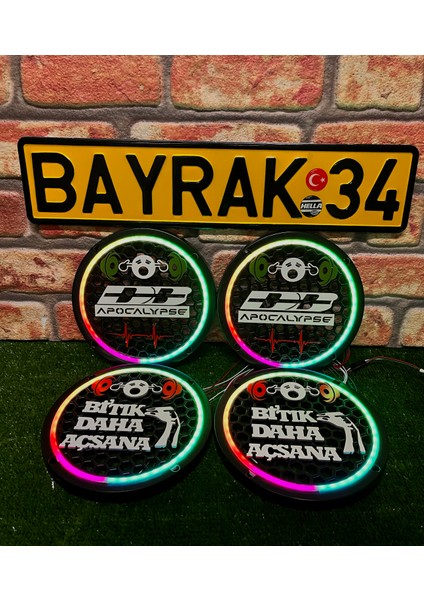 Db Apocalpse 20CM Midrange Uyumlu 4lü Pixel Kayar Ledli Kapak 358 Modlu Kumandalı Özel Üretim modelleri