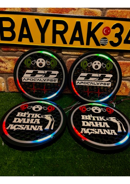 Db Apocalpse 20CM Midrange Uyumlu 4lü Pixel Kayar Ledli Kapak 358 Modlu Kumandalı Özel Üretim fırsatları