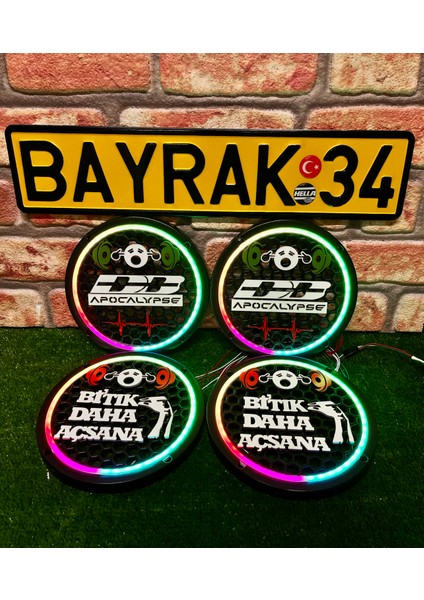 Db Apocalpse 20CM Midrange Uyumlu 4lü Pixel Kayar Ledli Kapak 358 Modlu Kumandalı Özel Üretim