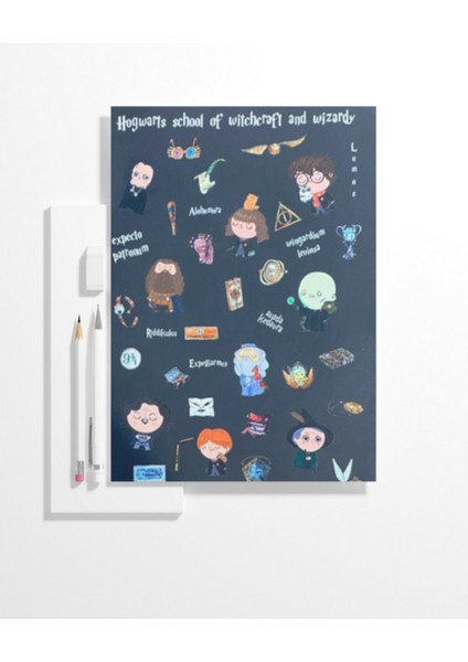 Harry Potter Hogwarts Temalı Çizgisiz Defter fiyatları