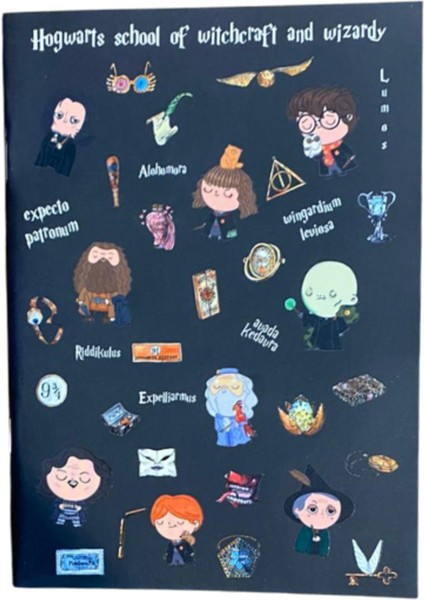 Harry Potter Hogwarts Temalı Çizgisiz Defter modelleri