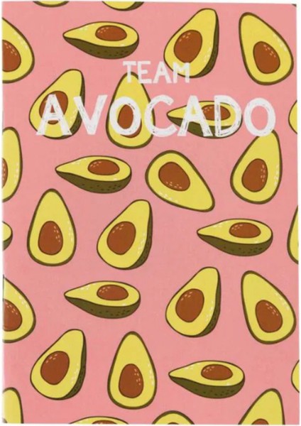 Team Avocado Temalı Çizgisiz Defter fırsatları