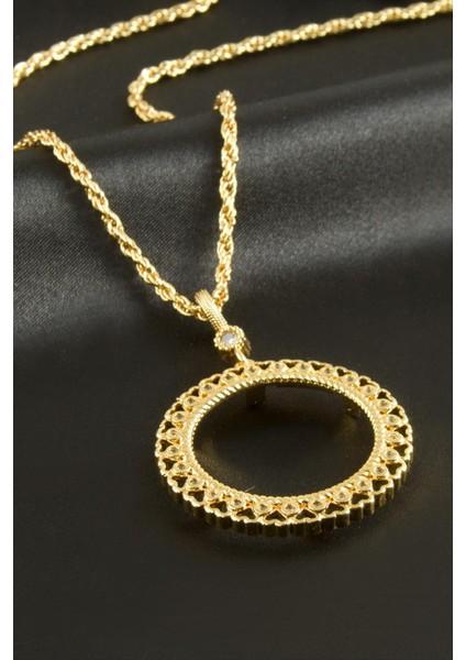 Tam Altın Koyulabilir Zincir Kolye