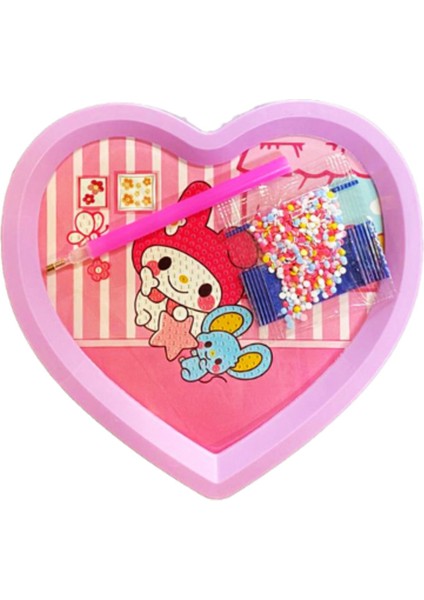 Kuromi, My Melody Kalpli Özel Tasarım Elmas Mozaik Boyama Seti Renkli Kendin Yap Pembe fiyatları