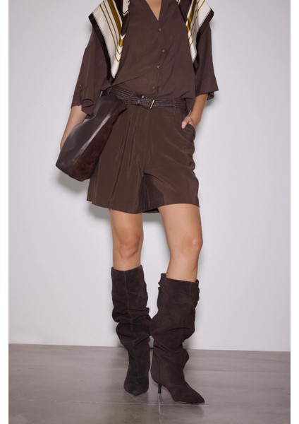 Kemerli Modal Şehir Boy Şort indirimleri