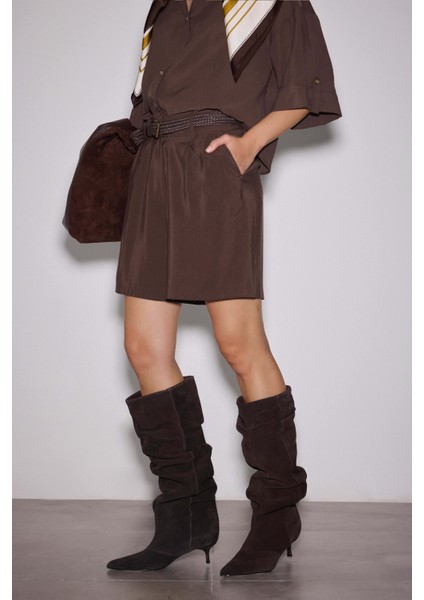 Kemerli Modal Şehir Boy Şort