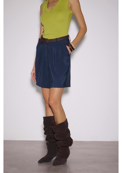 Kemerli Modal Şehir Boy Şort indirimleri