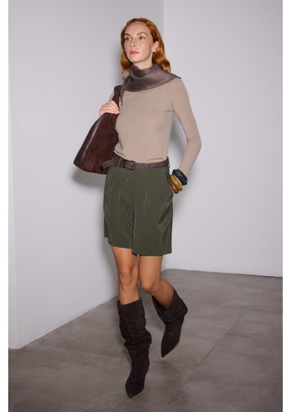 Kemerli Modal Şehir Boy Şort fırsatları