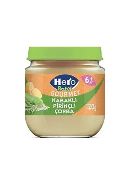 Hero Baby Gourmet Kabaklı Pirinçli Kavanoz Mama 120 gr