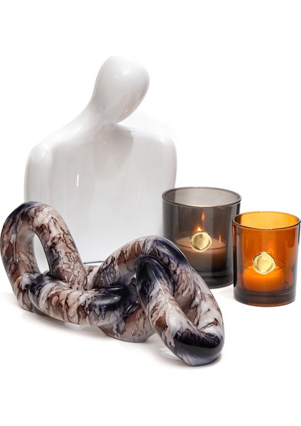 Dekoratif Kahverengili Kalın Zincir (26 Cm) modelleri