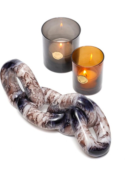 Dekoratif Kahverengili Kalın Zincir (26 Cm) fırsatları