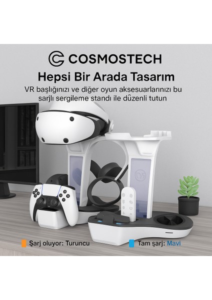 Ps5 Vr2 Sanal Gerçeklik Gözlüğü Uyumlu Şarj Standı – Hızlı Şarj Istasyonu, Kulaklık & Vr gözlük aparatlı fırsatları