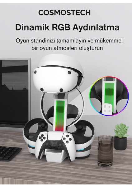 Ps5 Vr2 Sanal Gerçeklik Gözlüğü Uyumlu Şarj Standı – Hızlı Şarj Istasyonu, Kulaklık & Vr gözlük aparatlı indirimleri