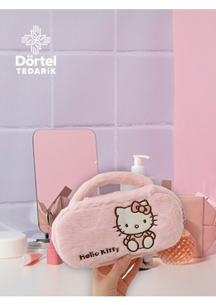 Sanrio Kuromi My Melody Hello Kitty Pochacco Kalem Kutu Pembe Makyaj Çantası modelleri