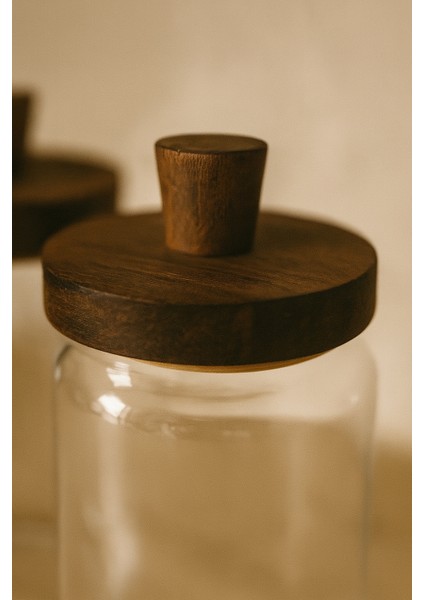 Akasya Vakum Kapaklı Cam Kavanoz – 3'lü Set (950 ml & 700 ml & 450 Ml) modelleri