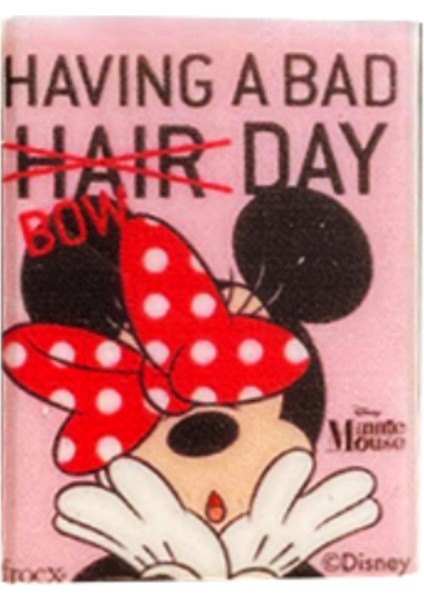 Mınnıe Baskılı Silgi 4'lü Set Sarı, Yeşil, Mavi, Kırmızı 40385