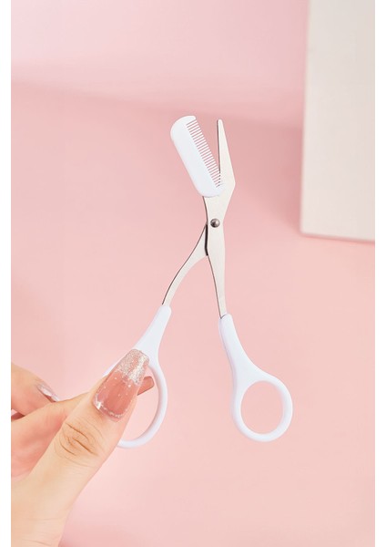 Paslanmaz Çelik Beyaz Mini Taraklı Kaş Makası Kaş Şekillendirme Makası CIN650BY fiyatları