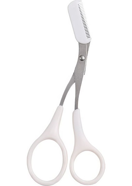 Paslanmaz Çelik Beyaz Mini Taraklı Kaş Makası Kaş Şekillendirme Makası CIN650BY modelleri