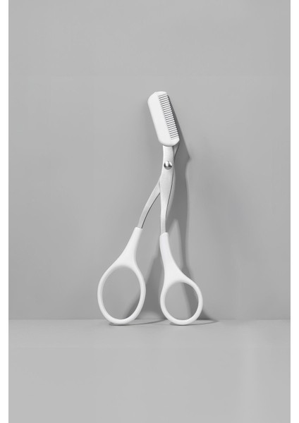 Paslanmaz Çelik Beyaz Mini Taraklı Kaş Makası Kaş Şekillendirme Makası CIN650BY fırsatları