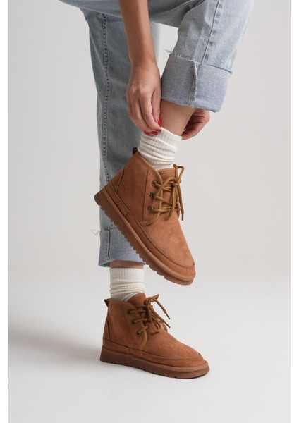 Daria Kadın Kışlık Taba Içi Kürklü Bot modelleri