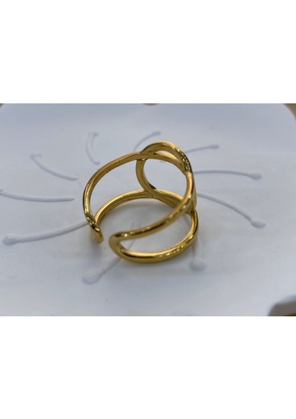 Çelik Gold Renk Ayarlanabilir Yüzük fiyatları