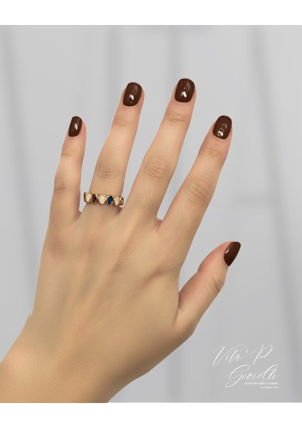 Renkli Damla Yüzük