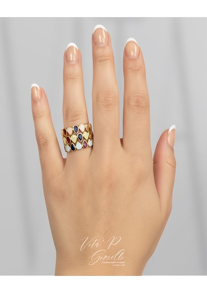 Renkli Damla Yüzük fiyatları