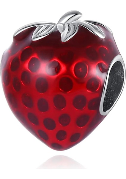 925 Ayar Gümüş Çilek Charm fiyatları