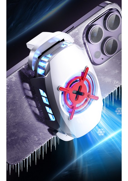 Gaming Live Cep Telefon Soğutucu Fan Yarı Iletken Hızlı Soğutucu Radyatörü