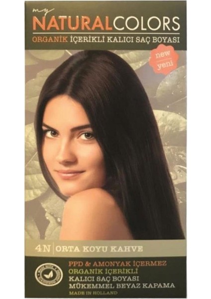 Saç Boyası 4N - Orta Kahve
