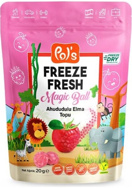 Pol’s Freeze Fresh Magic Ball Ahududulu Elma Topu 20 gr fiyatları