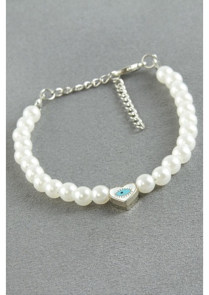 Kalp Göz Inci Bileklik