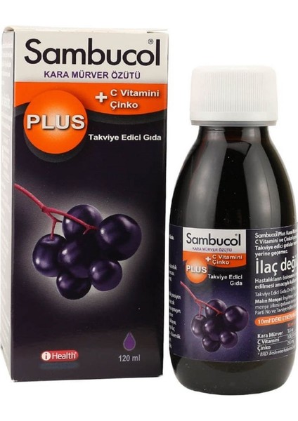 Sambucol Plus Şekersiz Takviye Edici Gıda 120 ml