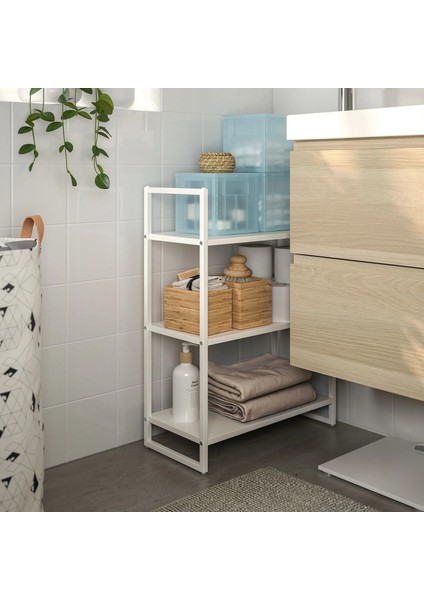 Pansartax Kapaklı Kutu Şeffaf Gri-Mavi 16.5 x 16.5 x 16.5 cm