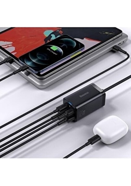 Gan3 Pro 65W Masaüstü Şarj Cihazı Hızlı Şarj Özelliği ile Universal Uyumlu