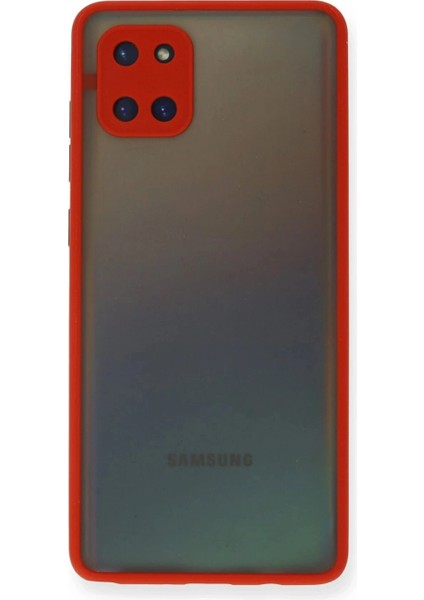 Samsung Galaxy A81 / Note 10 Lite Kılıf Montreal Silikon Kapak - Kırmızı