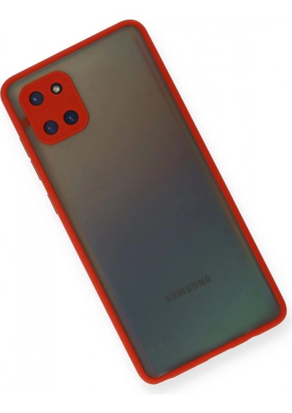 Samsung Galaxy A81 / Note 10 Lite Kılıf Montreal Silikon Kapak - Kırmızı modelleri
