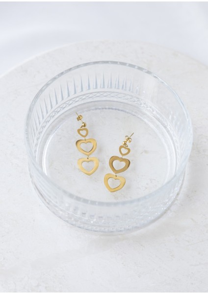 Çelik Kalp Sallantılı Küpe fiyatları