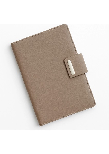 Mıknatıs Kapaklı Kalemli Ajanda Günlük Not Defteri Notebook Kahverengi fırsatları
