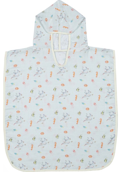 %100 Pamuk Muslin Bebek Panço – Kapüşonlu 12-24 Ay Atlantis Koleksiyonu modelleri