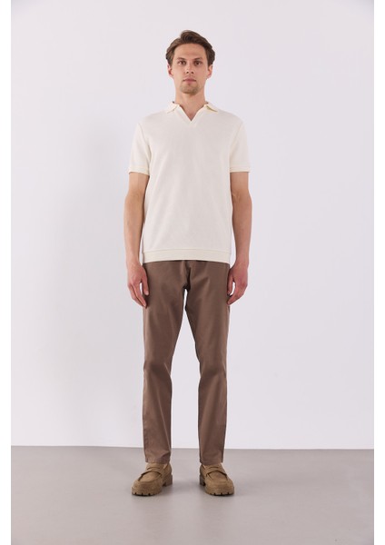 Robert Sülfür Gabardin Chino Pantolon-Taba